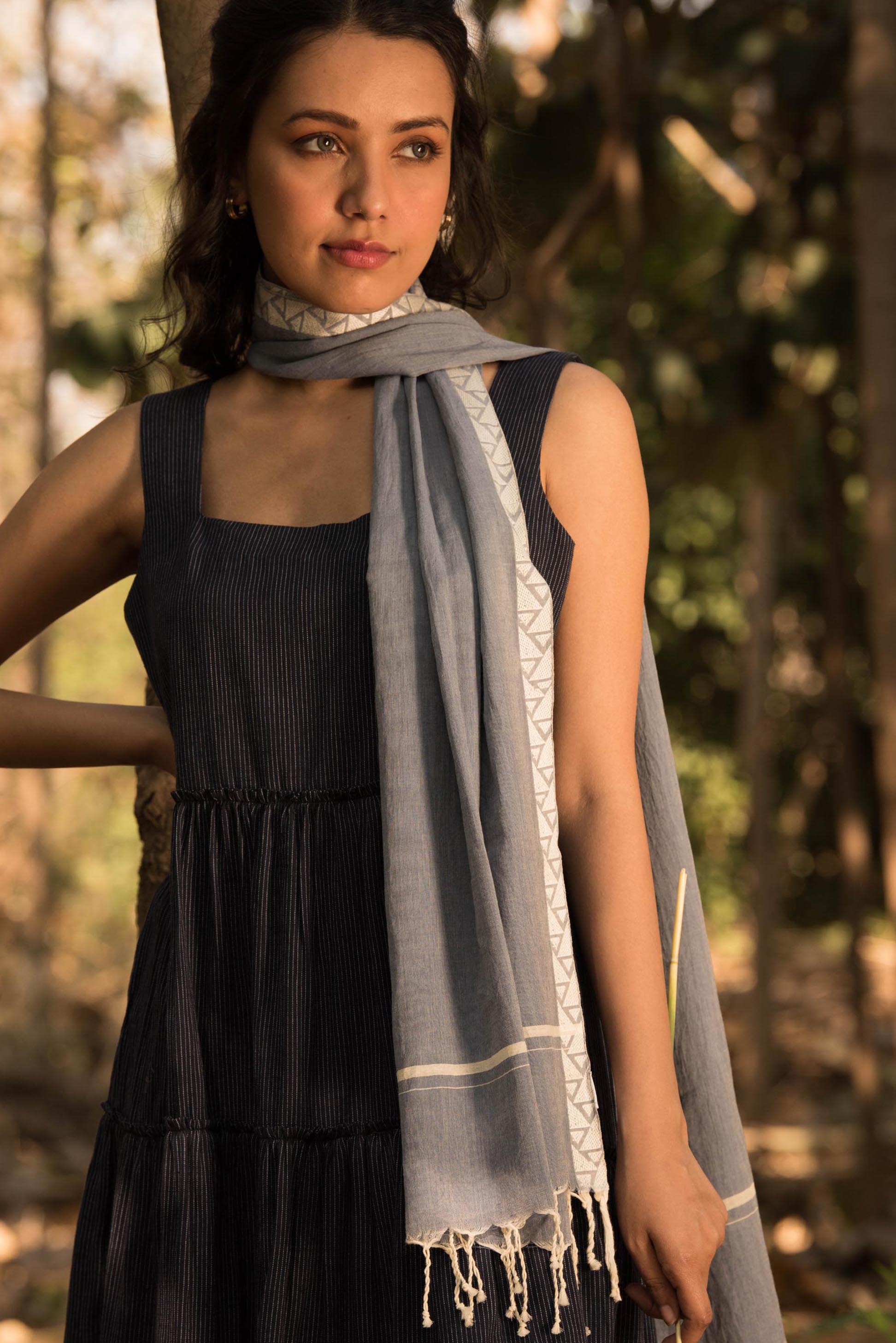 Handwoven Strip Dress