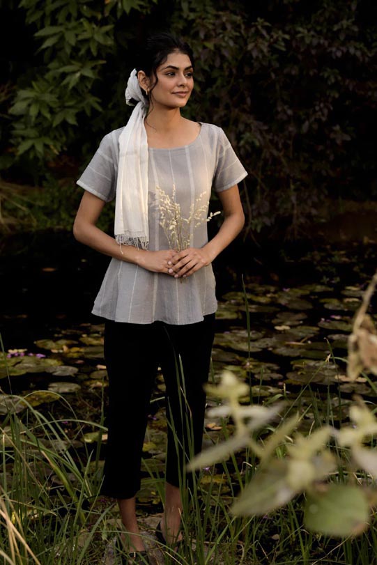 Half- Sleeve Top Round Neck