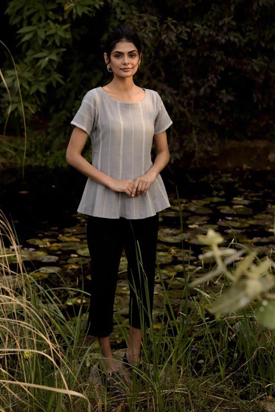 Half- Sleeve Top Round Neck