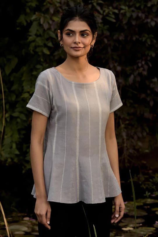 Half- Sleeve Top Round Neck