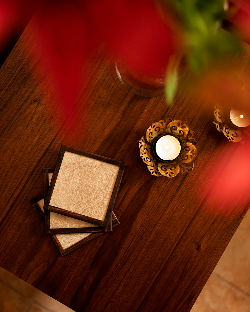 Anarkali Handwoven Coasters Set of 6 pcs