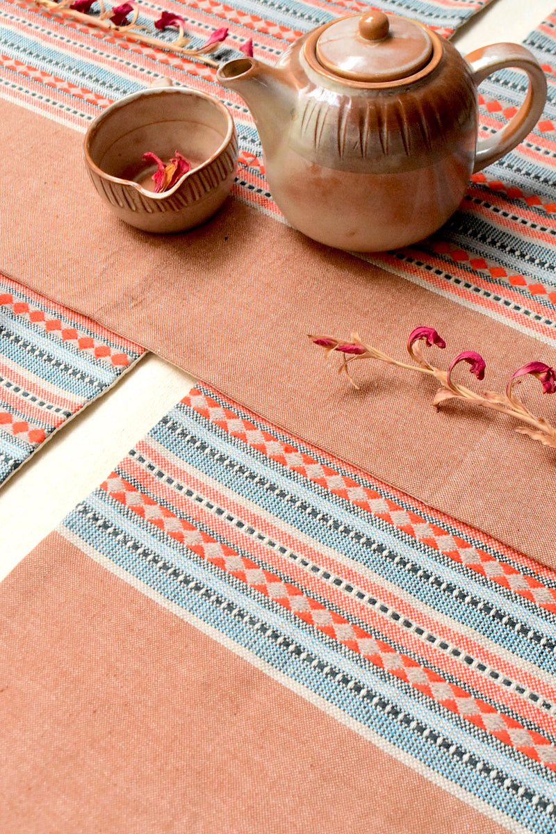Idiosyncratic Dining Table Runner And Mats Set of 8