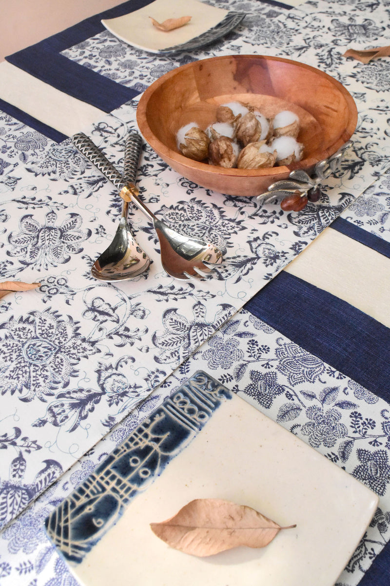 Xiomara Handwoven Dining Set of A Table Runner And 8 Table Mats