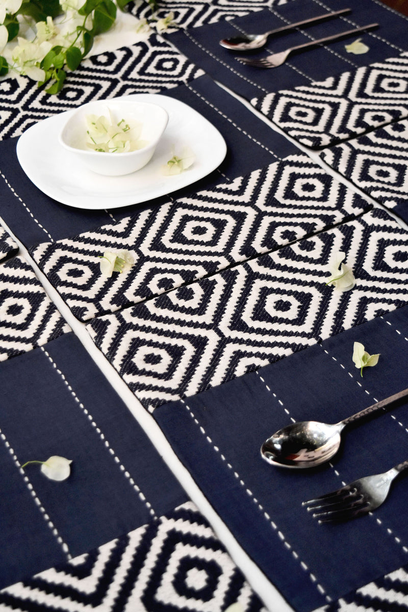 Zephyr Handwoven Table Mats - Set Of 6 Pcs