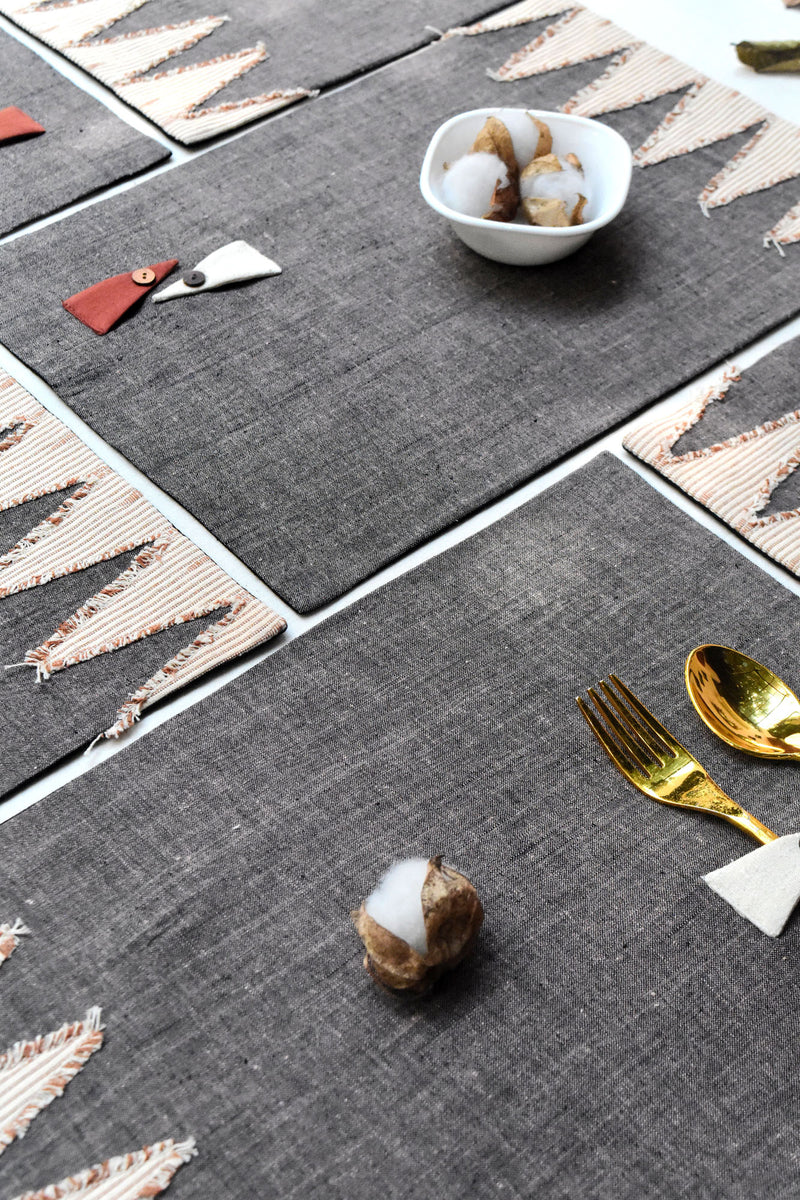 Obelisk Handwoven Table Mats - Set Of 2 pcs