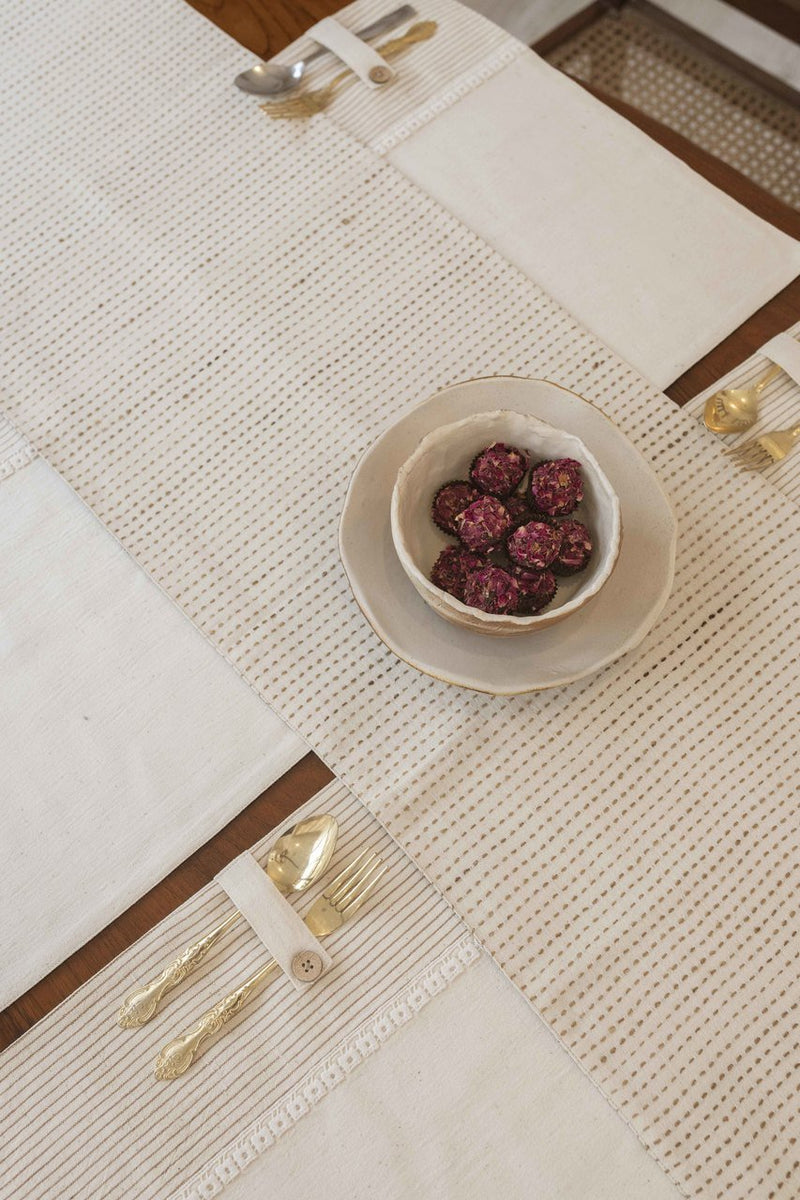 Koa Dining Table Runner And Mats Set of 8