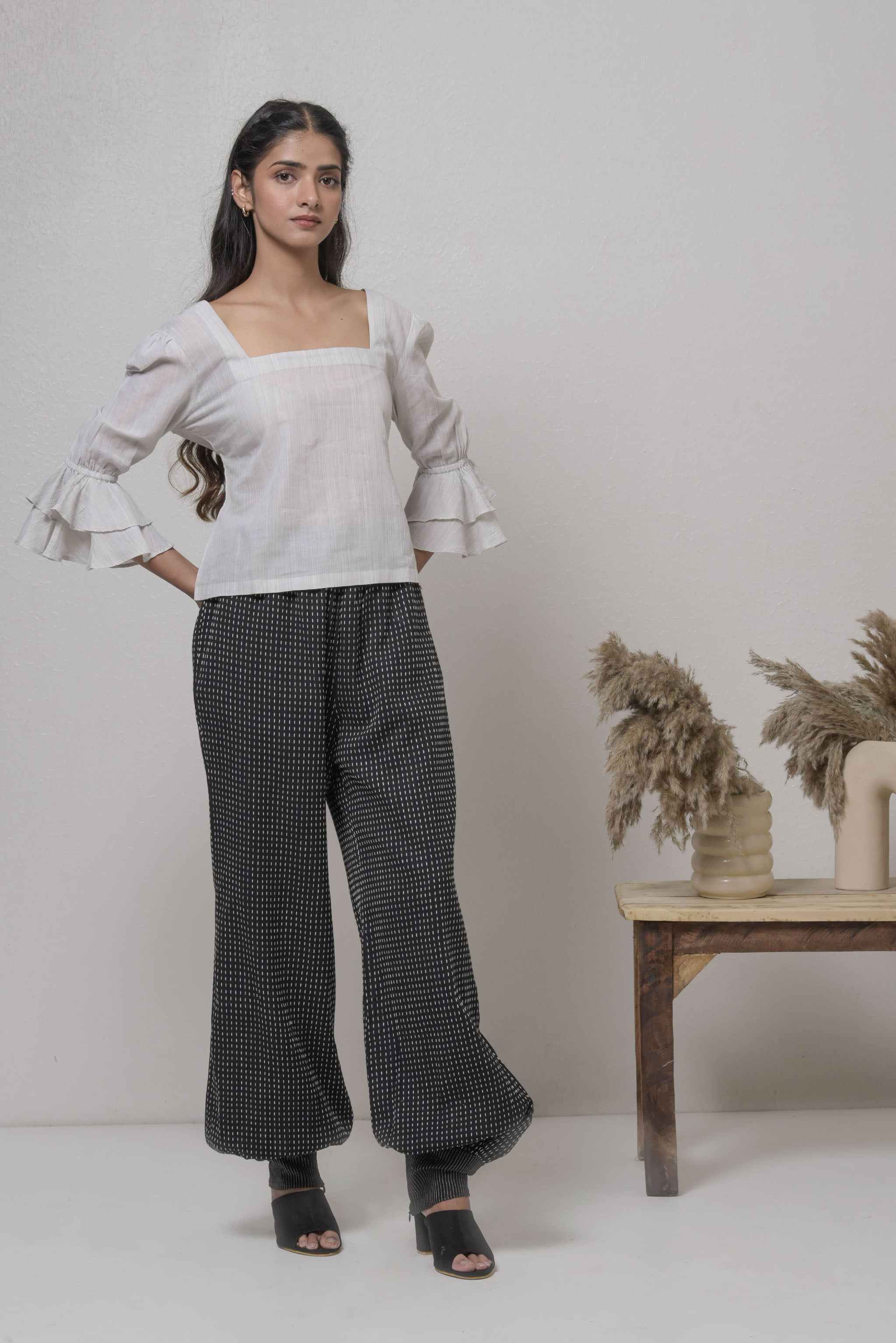 Ohta Handwoven Cotton Top