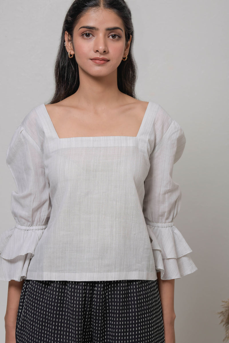 Ohta Handwoven Cotton Top