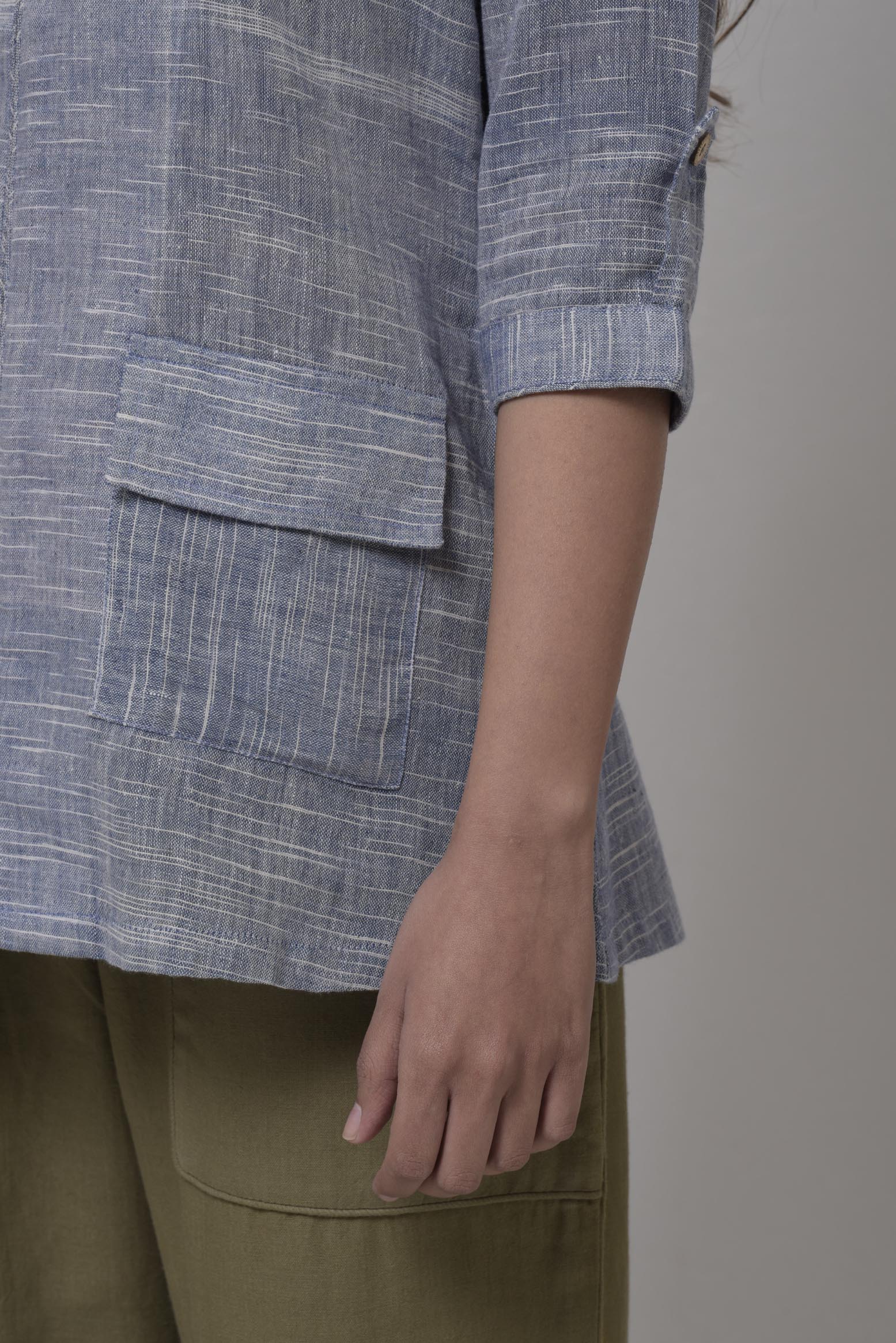 V-Neck With Side Pocket - Top
