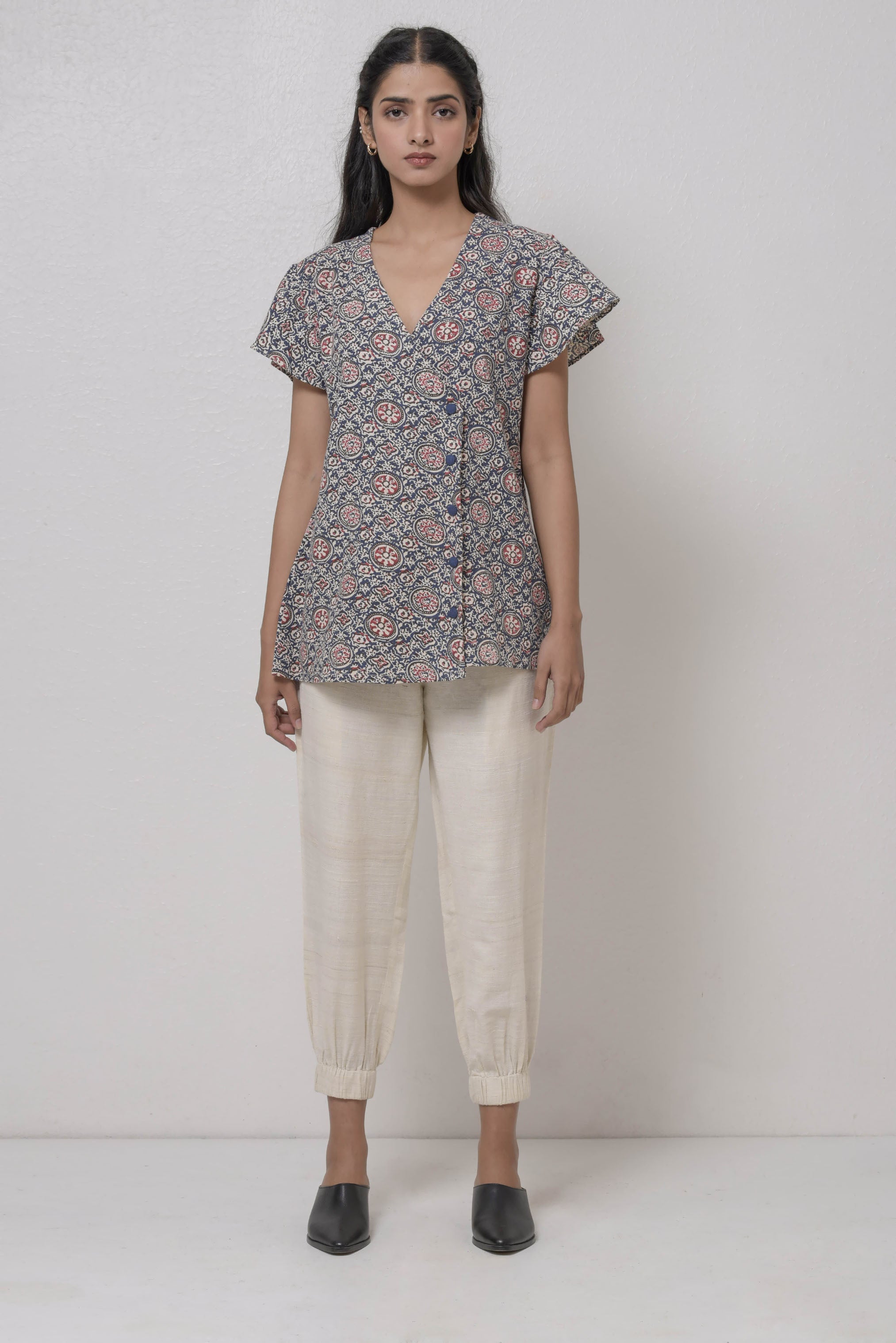 Harue Handwoven Cotton Top