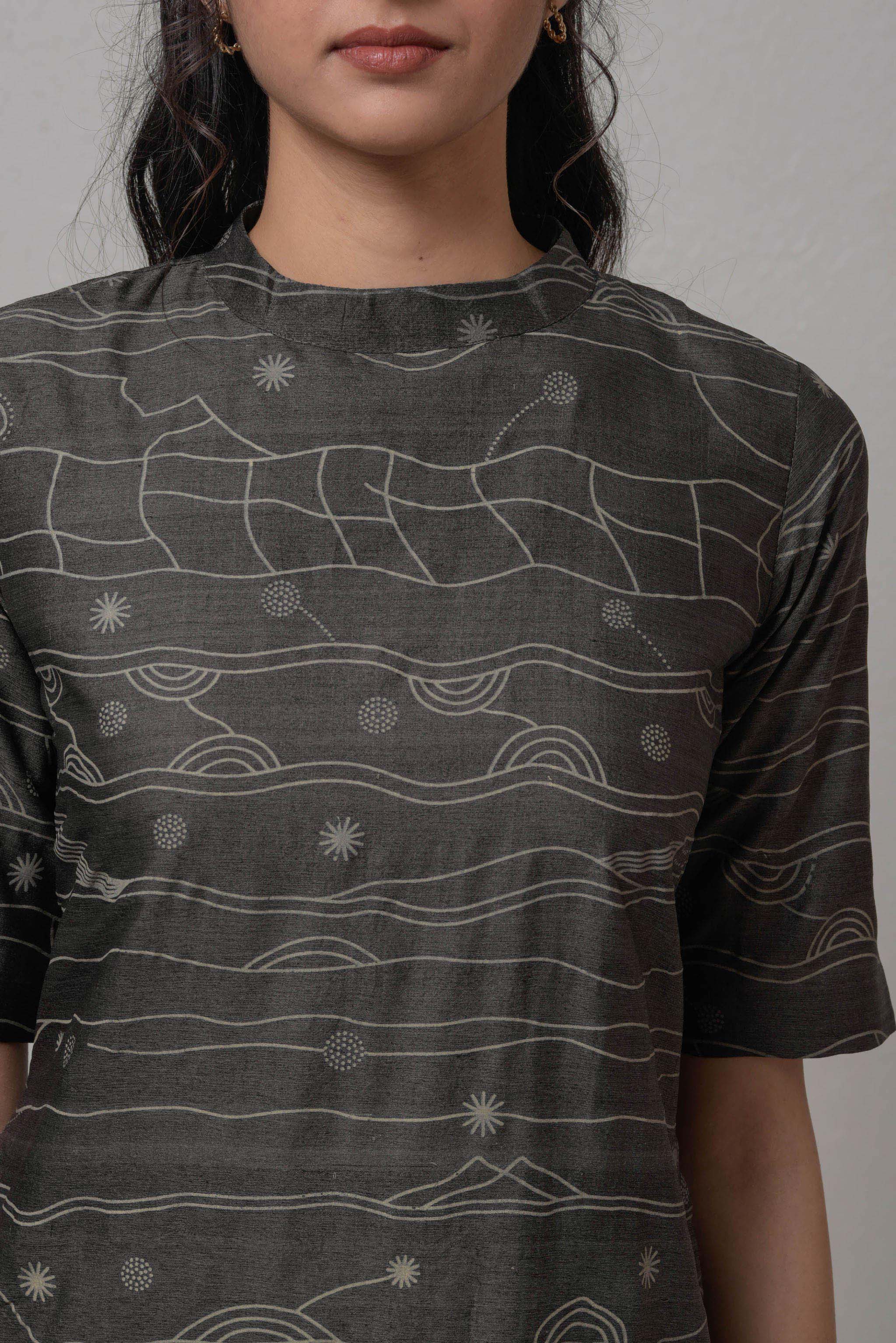 Ellone Handwoven Silk Dress