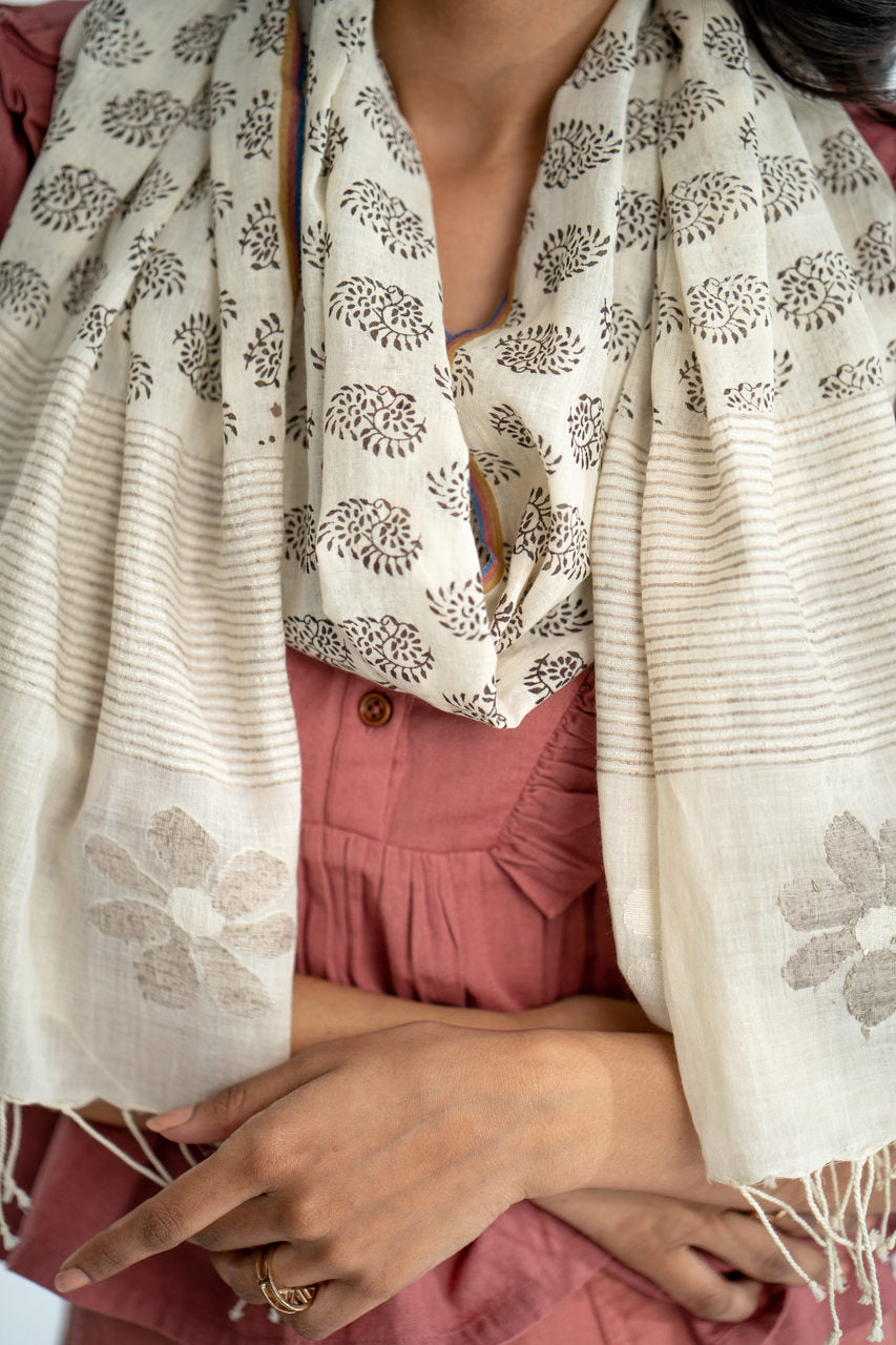 Meld Cotton Handwoven Stole