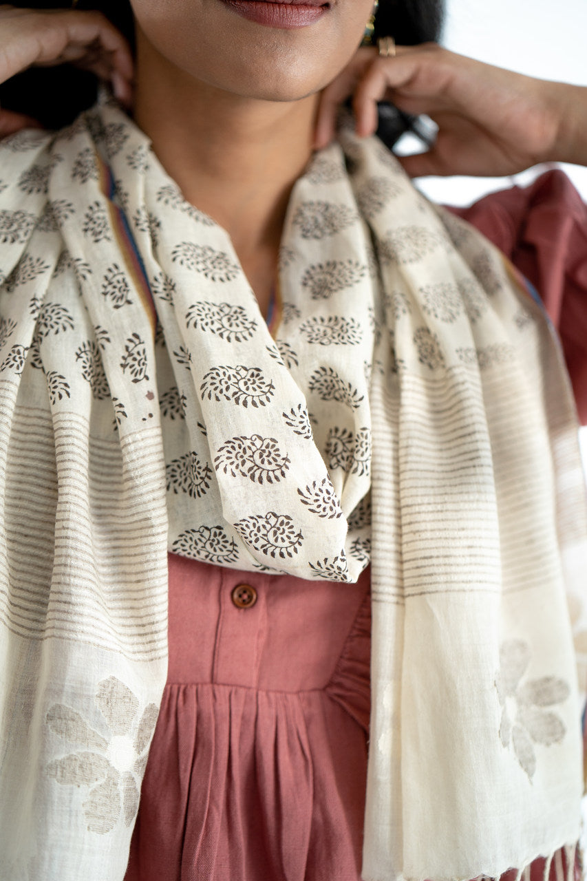 Meld Cotton Handwoven Stole