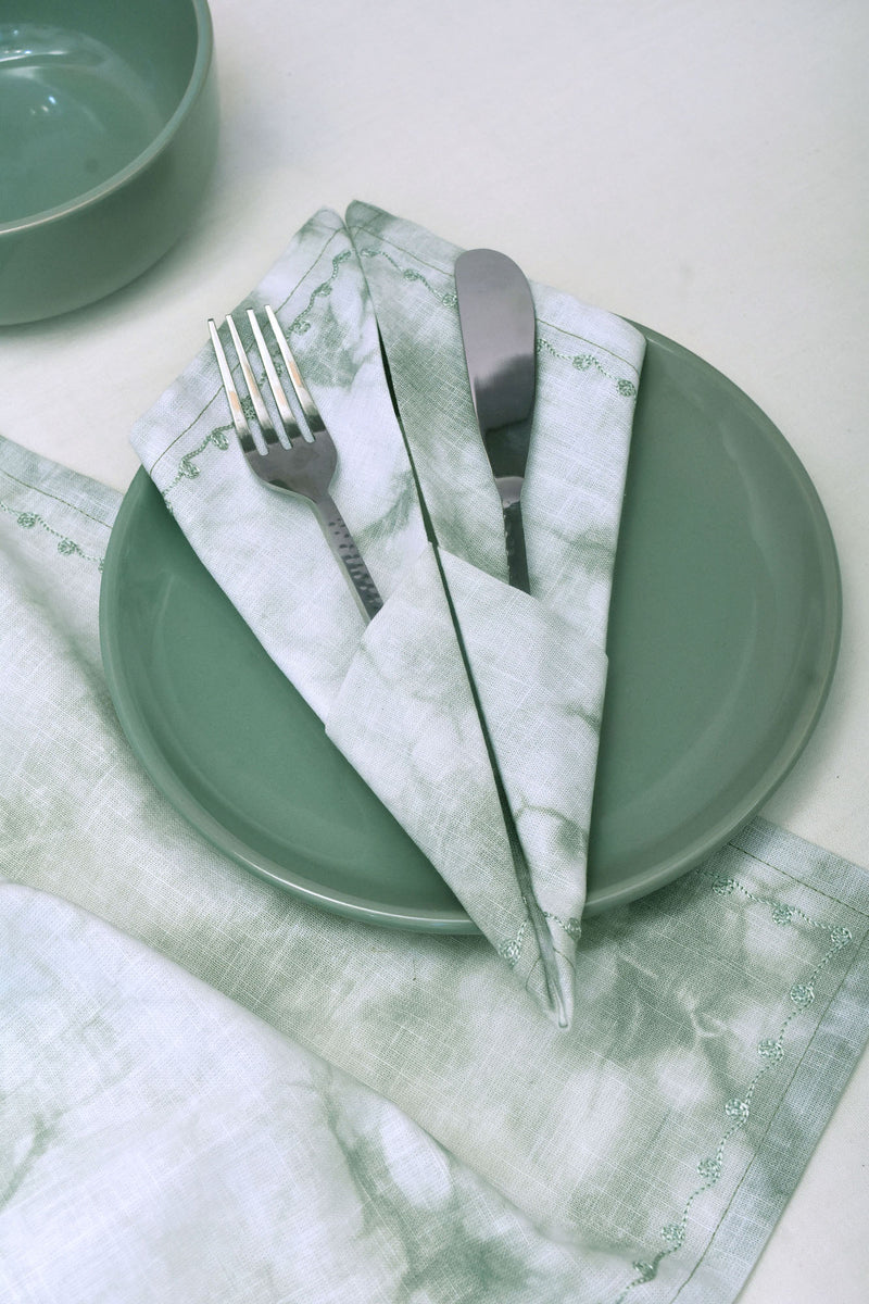 Olive Leave Handwoven Napkins - Set of 2 pc