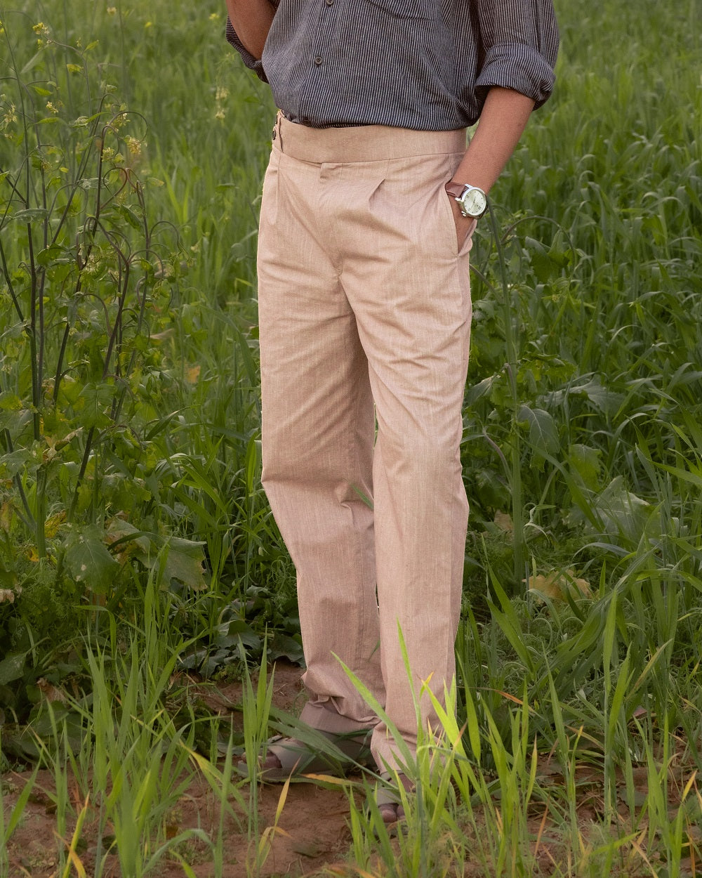 The Sandstone Heritage Handwoven Trousers