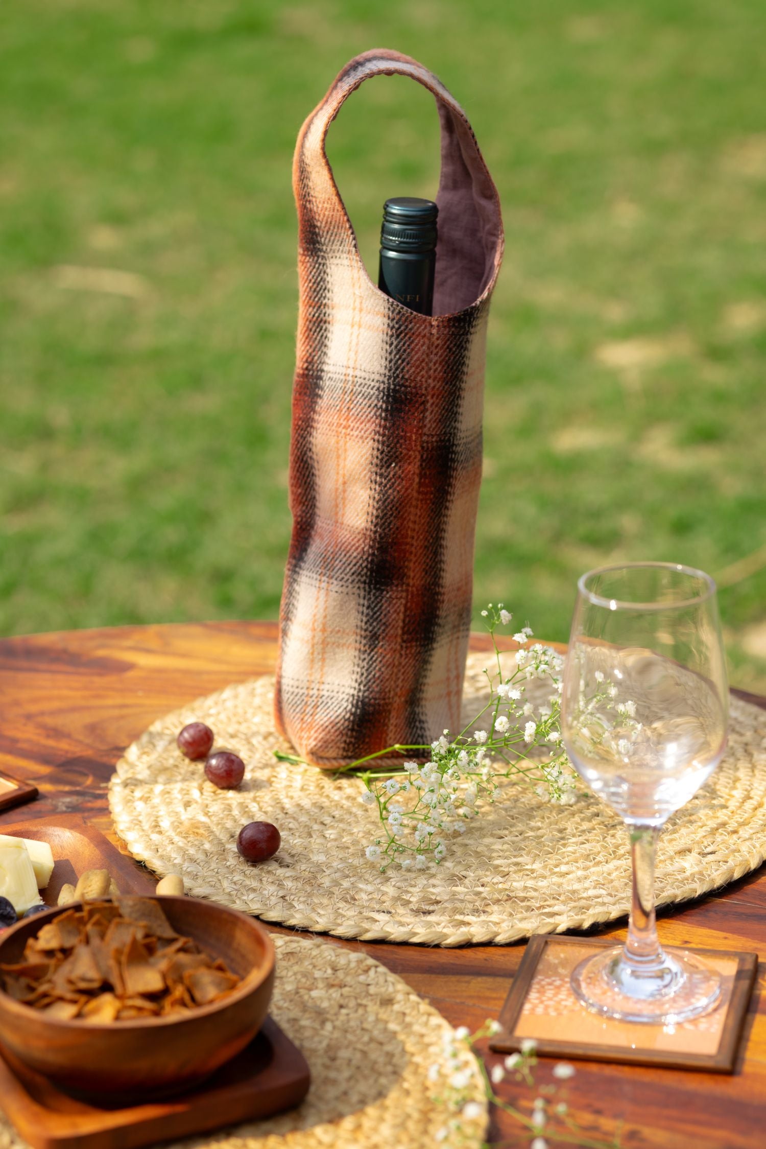 Rust & Ember , Artisan Wool Bottle Cover