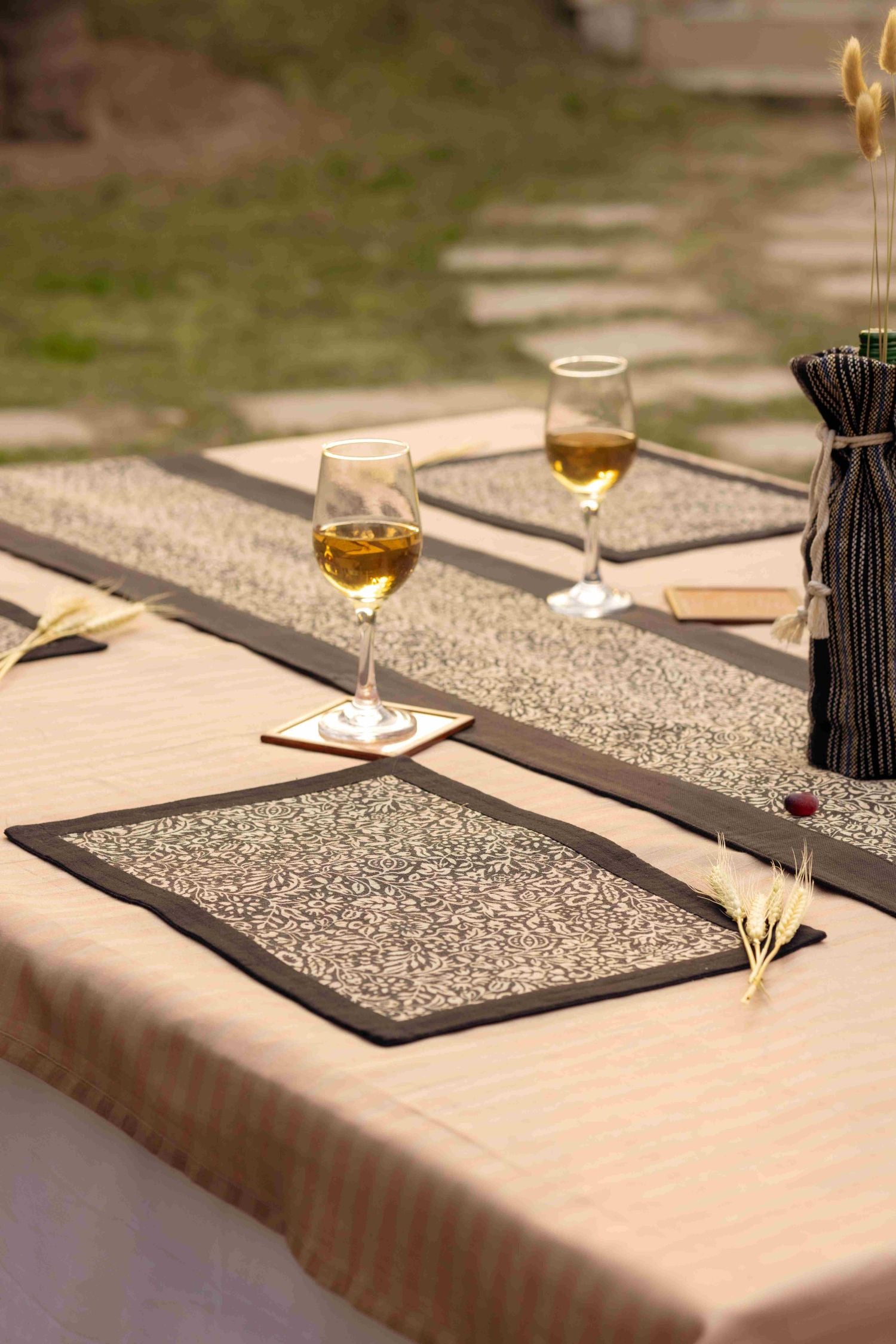 The Evening Edit, Black Jacquard Bottle Sleeve