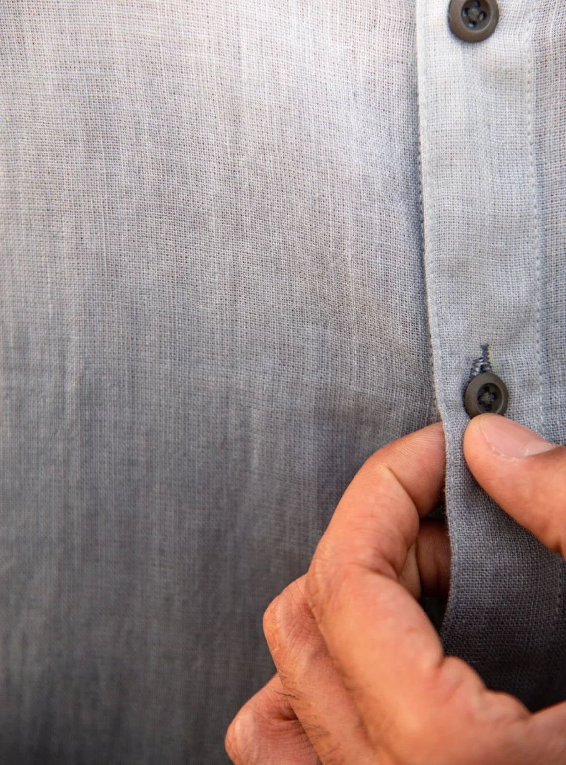 Cerulean Thread handwoven Linen Shirt