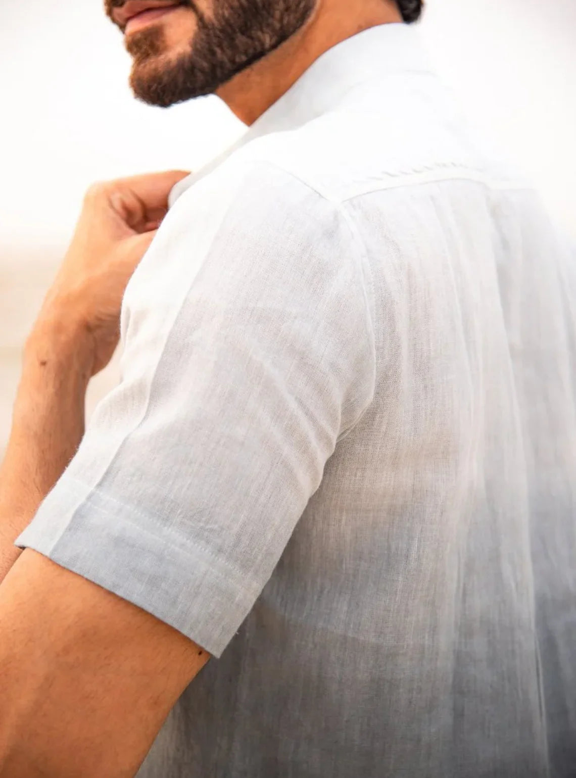 Cerulean Thread handwoven Linen Shirt