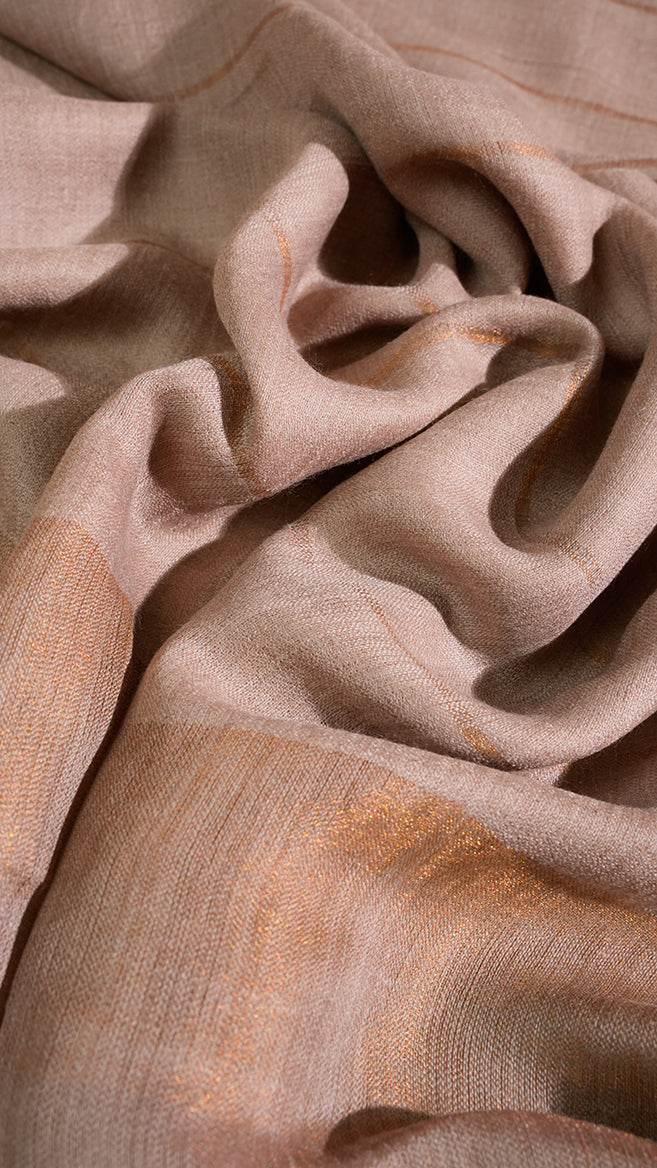 Sand Whisper, Fine Wool Cashmere Shawl