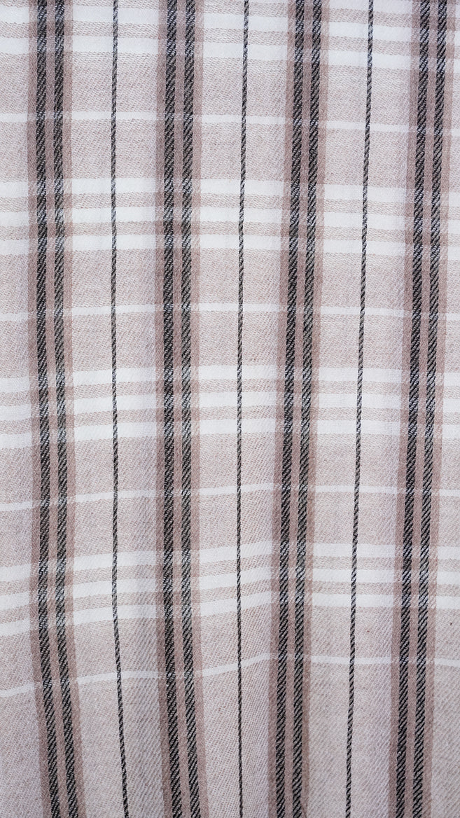 Driftwood Stripes Fine Soft Wool Stole