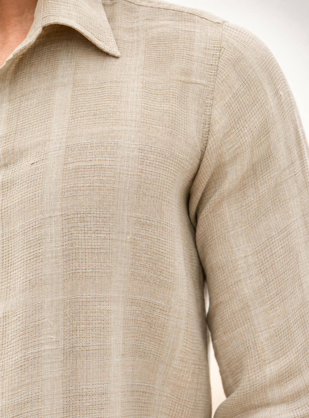 Sandstone Handwoven Cotton Shirt