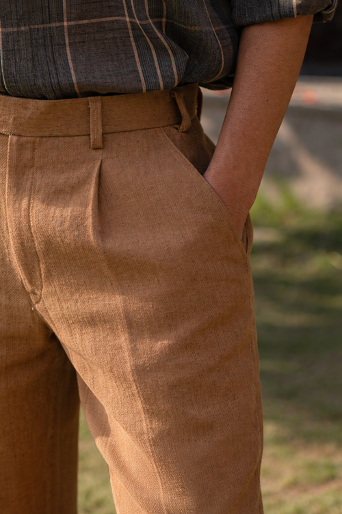 The Heritage Twill Terracotta Brown Trouser