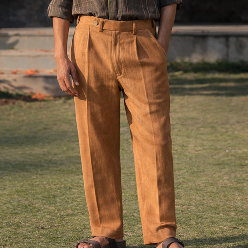 The Heritage Twill Terracotta Brown Trouser