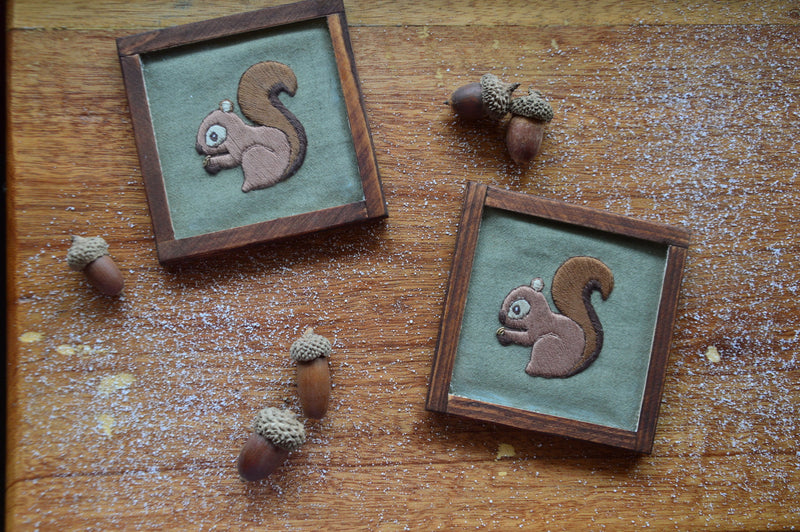 Squirrel Coaster + Wooden Acorn Candle | Veaves X Armatuer