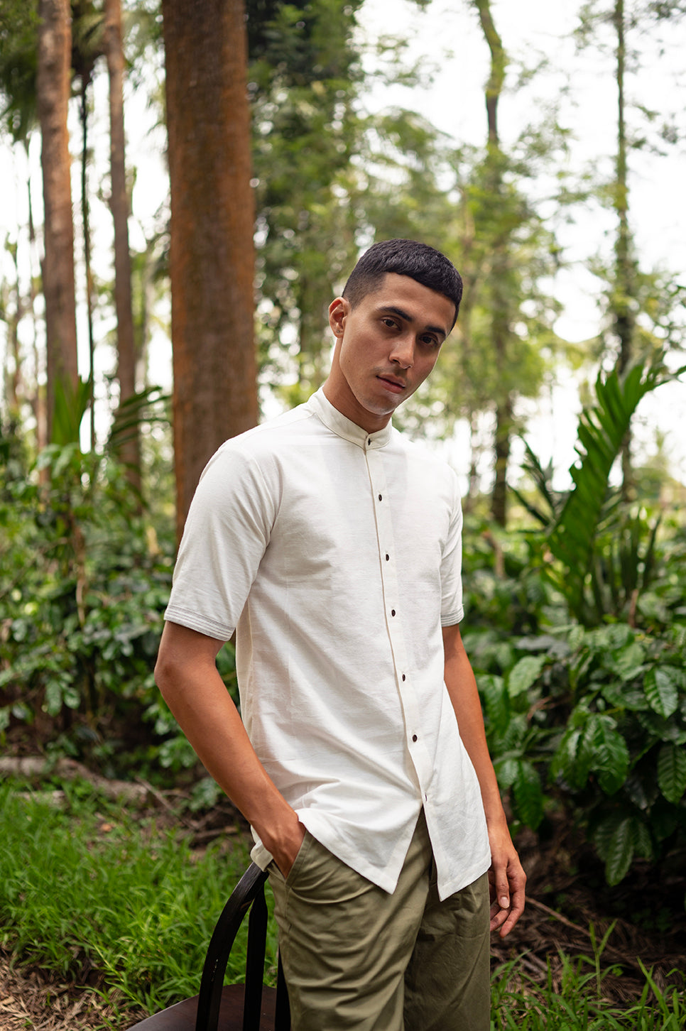 Colm Handwoven Khadi Cotton Shirt, to check with turning point dry clean