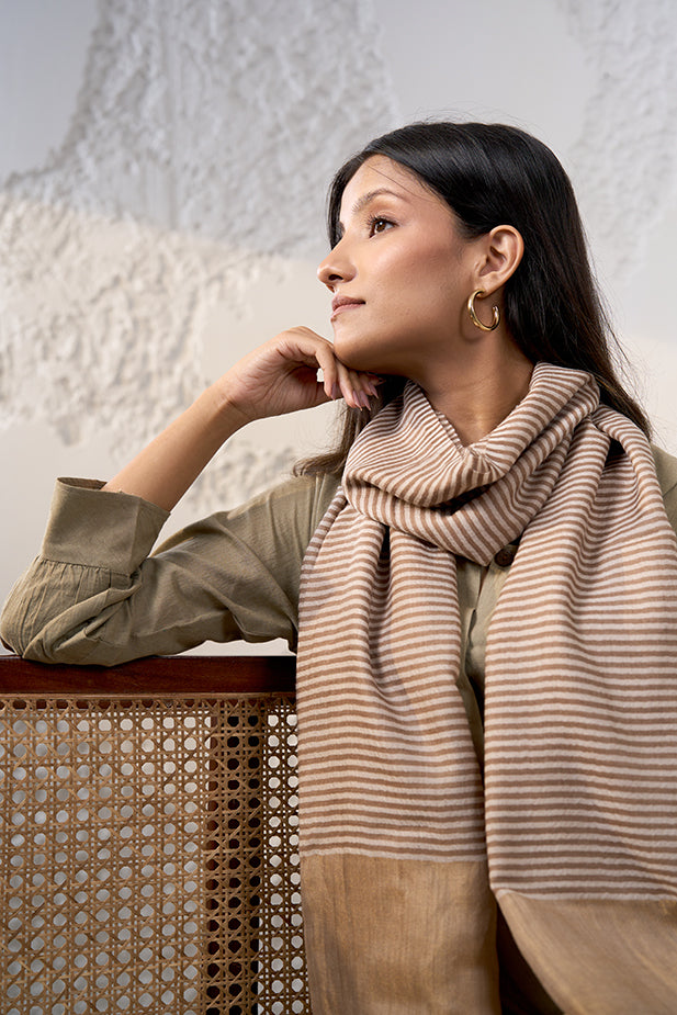 Whispers of Warmth, Fine Cashmere Wool Shawl