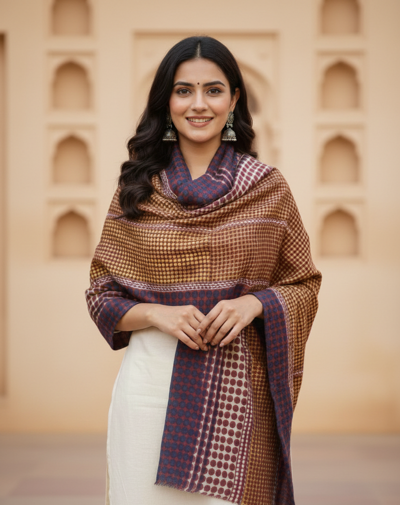 Autumn Ember Fine Cashmere Stole