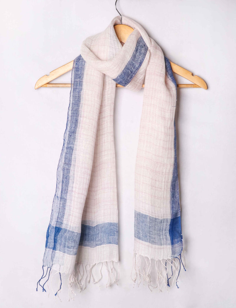 Clover Handwoven Linen Stole,