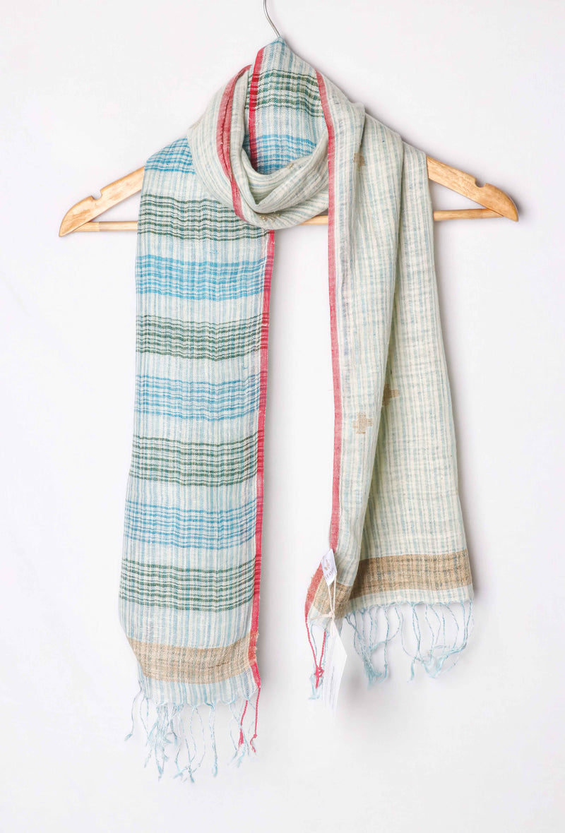 Tremor Handwoven Linen Stole