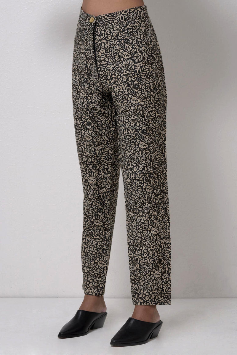 Printed Trouser With Side Pockets