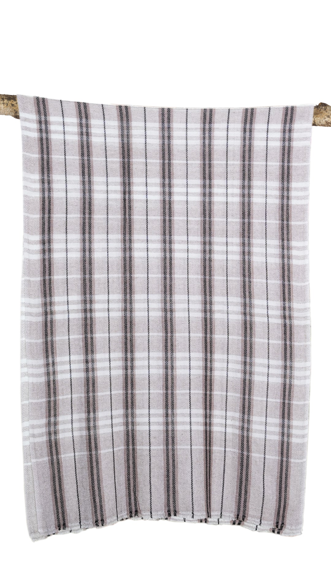 Driftwood Stripes Fine Soft Wool Stole