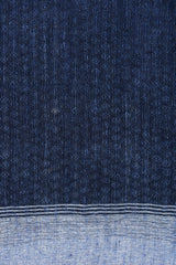 Blue Log Handwoven Linen Stole