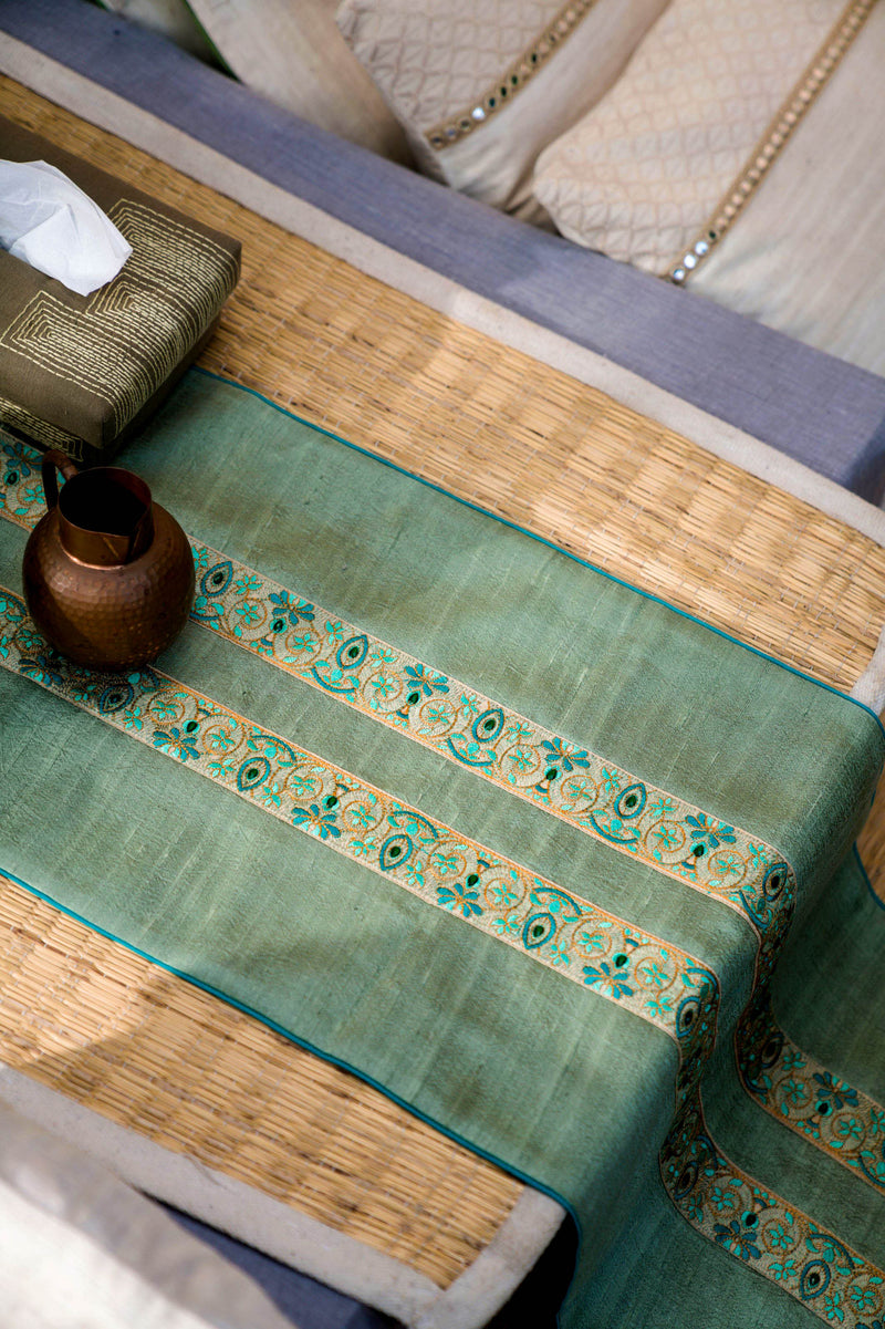 Viridis Handwoven Table Runner