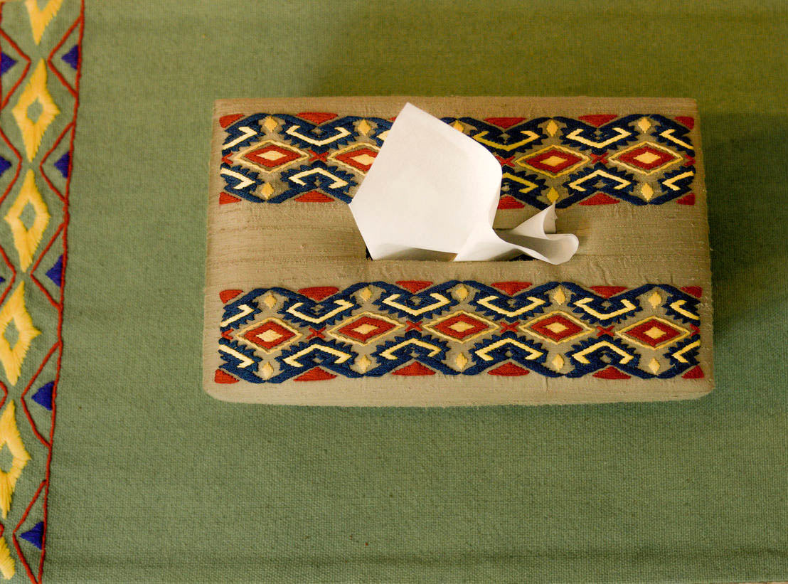 Zeya - Handwoven Tissue Box