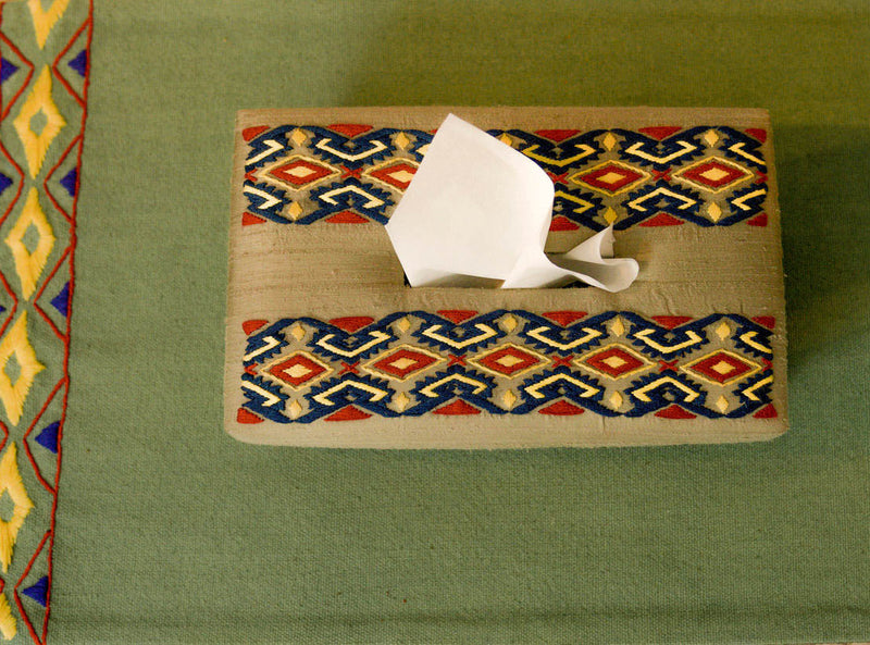 Zeya - Handwoven Tissue Box