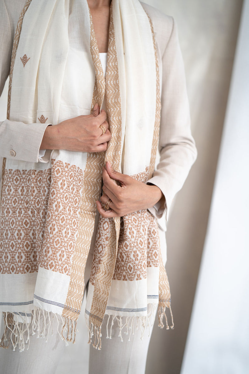 Airfield Cotton Jamdani Stole
