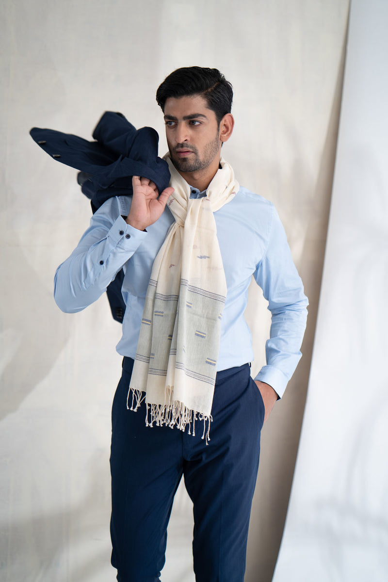 Midstream Handwoven Khadi Cotton Stole