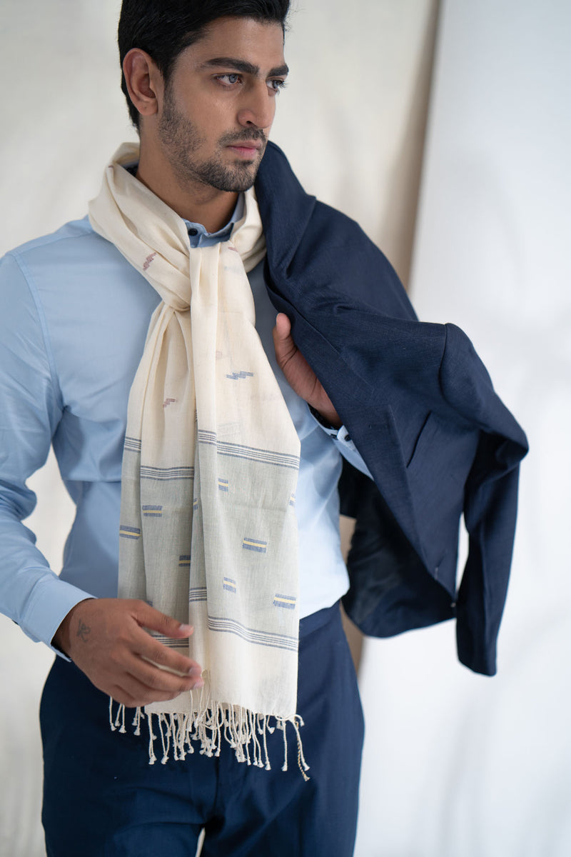 Midstream Handwoven Khadi Cotton Stole