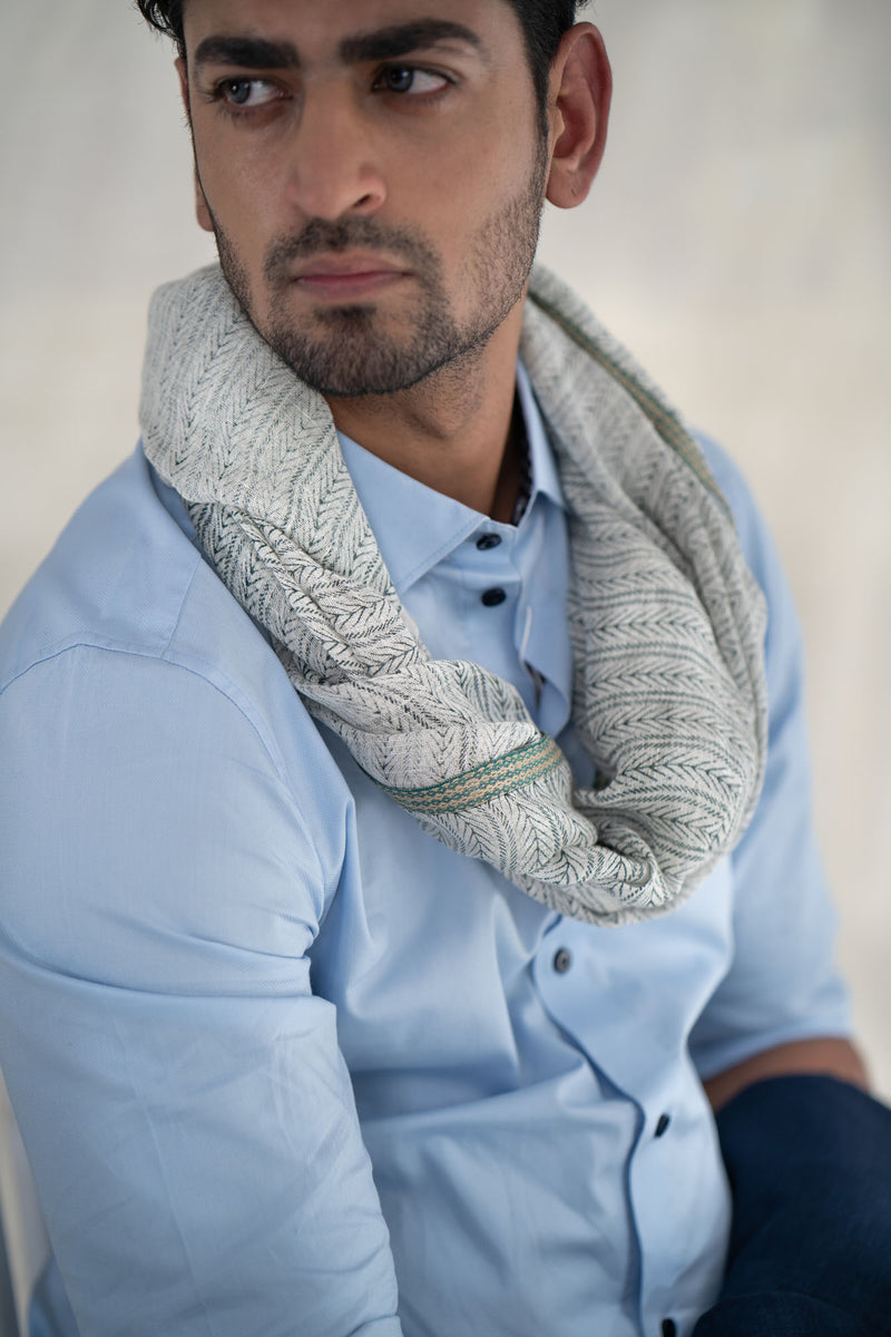 Enfys Handwoven Linen Stole