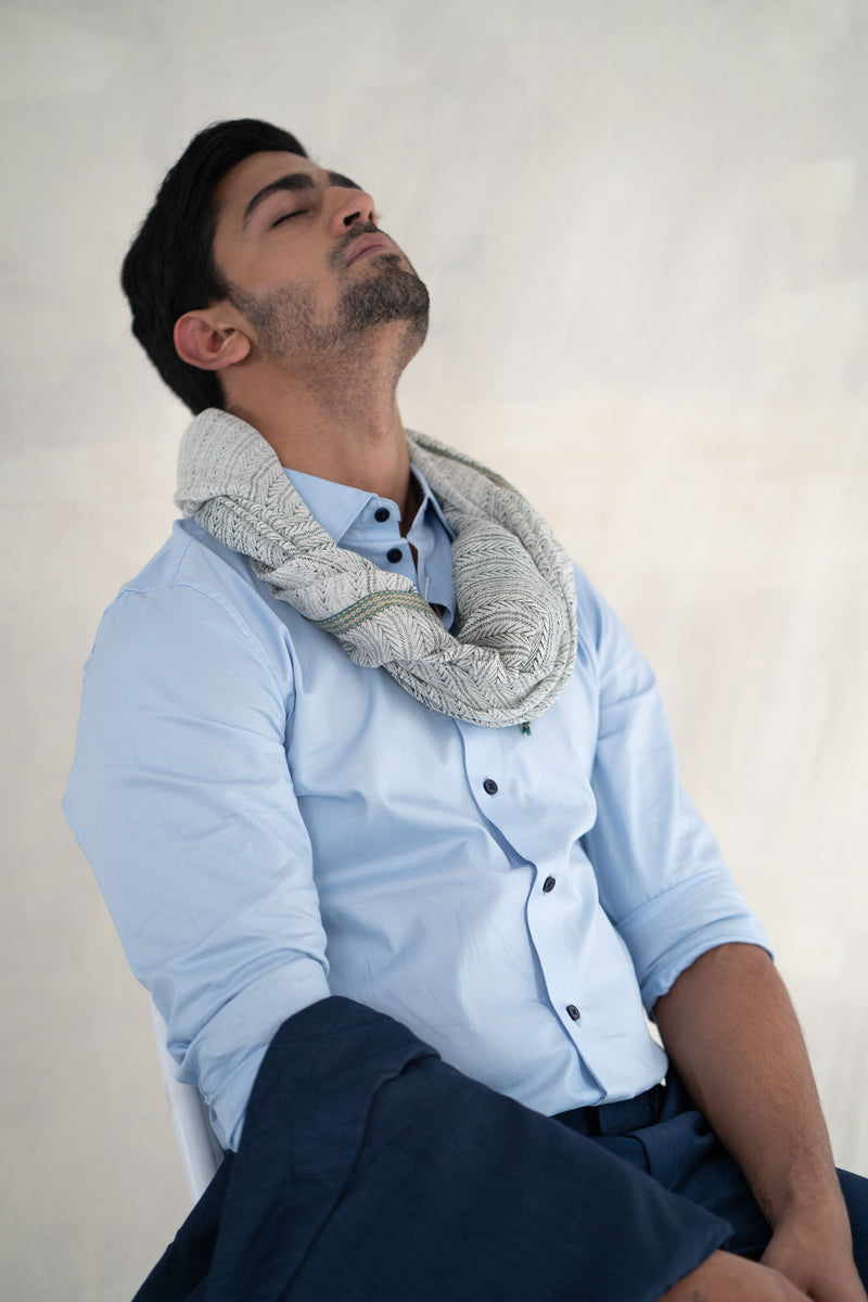 Enfys Handwoven Linen Stole
