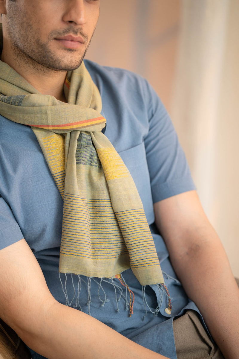 Cargado Handwoven Cotton Silk Stole