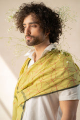 Schematic Handwoven Cotton Stole