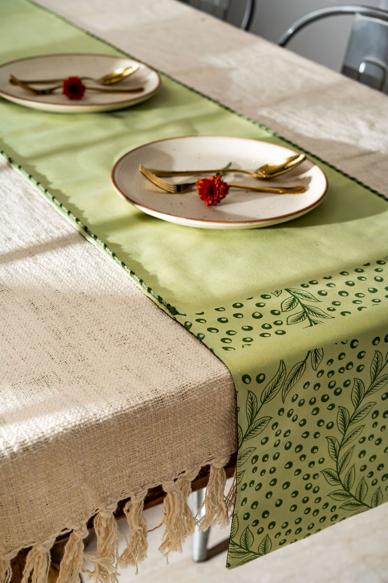 Kuchinashi Hand Wōven Table Runner