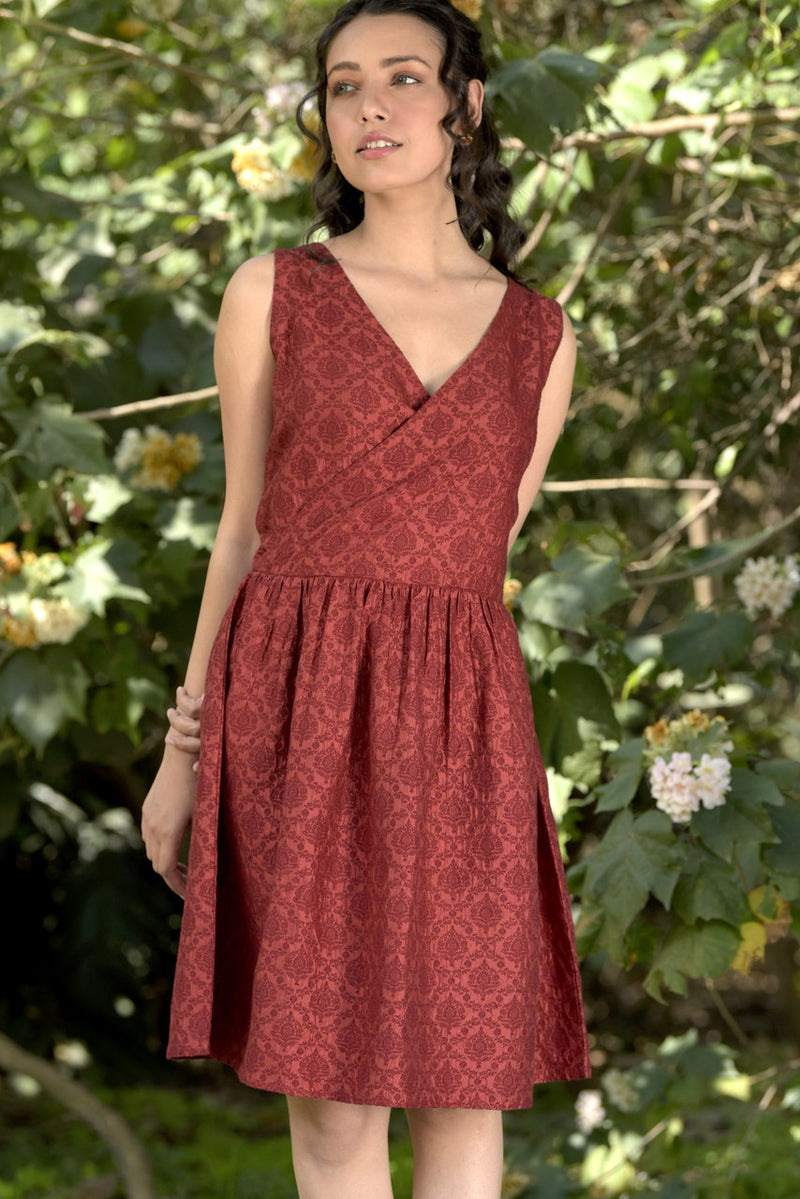 Aya Handwoven Silk Cotton Dress