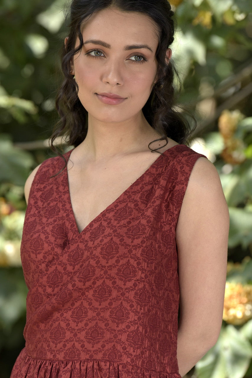 Aya Handwoven Silk Cotton Dress